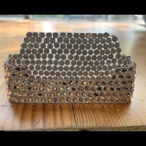 New with out tags Swarovski business card holder